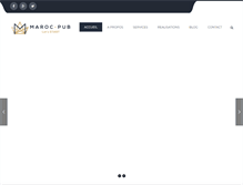 Tablet Screenshot of maroc-pub.com